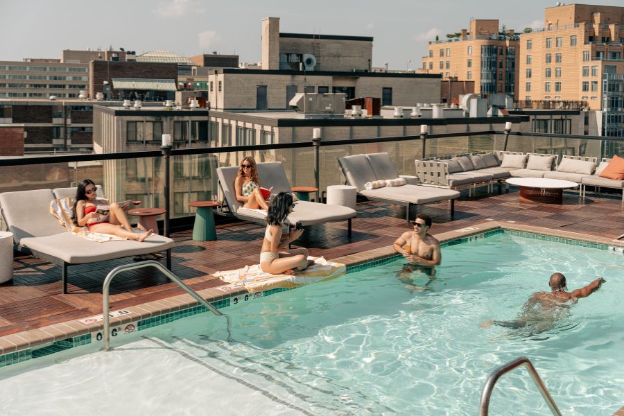 Hush Rooftop Pool at Viceroy Hotel
