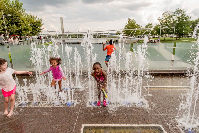 Children playing in Yards Park on the Capitol Riverfront - Things to do on the water in Washington, DC