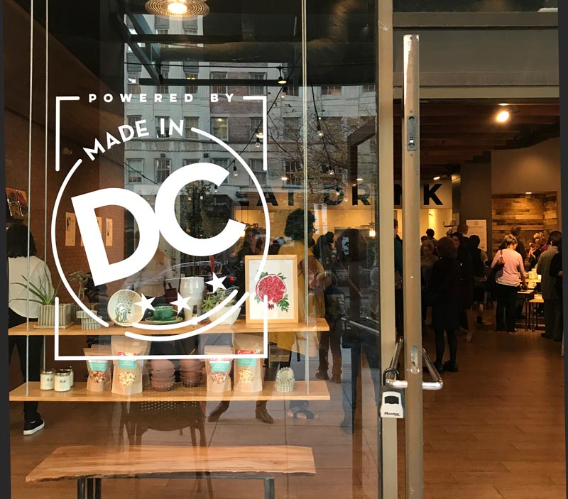 Shop Made in DC: boutique y cafetería local de Dupont Circle que vende productos hechos en Washington, DC