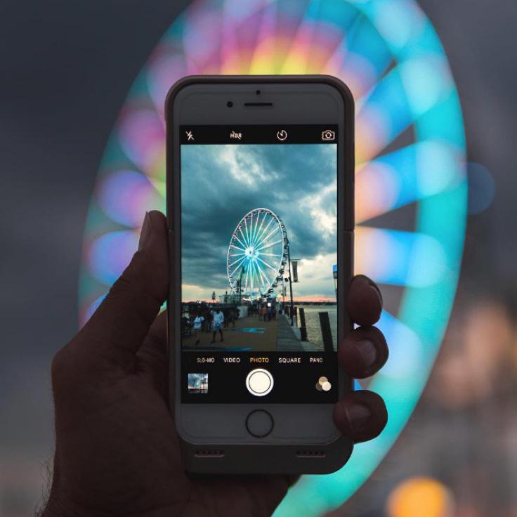 @lu8cho - Photo of a photo of the Capital Wheel - National Harbor in Maryland