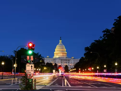 Capitol at night - Connected Capital