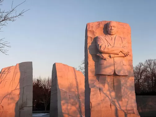 @jbano1 - Sunrise over the Martin Luther King, Jr. Memorial on the National Mall in Washington, DC