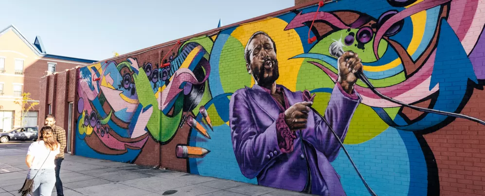 Marvin Gaye Mural by Aniekan Udofia