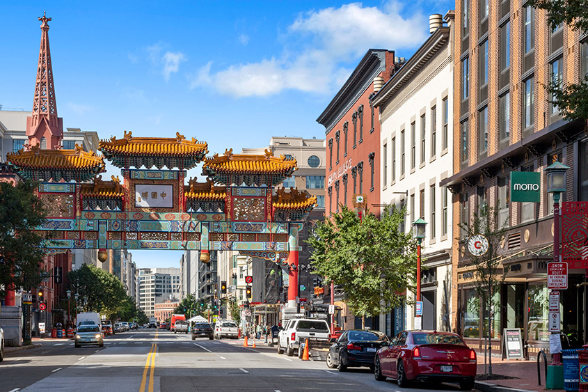Friendship Archway in Chinatown with Motto by Hilton Washington DC City Center