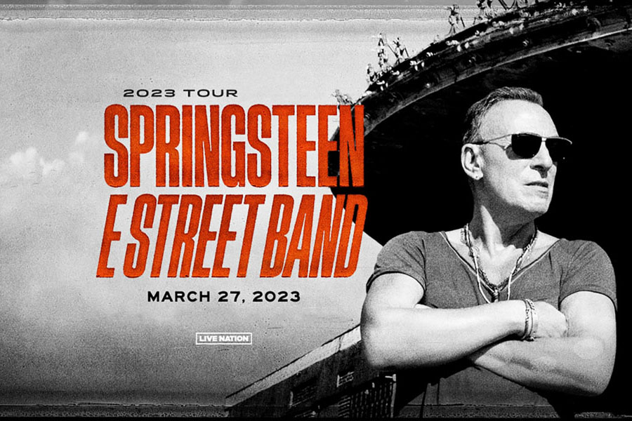 Promo poster for Bruce Springsteen concert