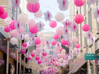 Cherry Blossom lanterns at CityCenter thumbnail