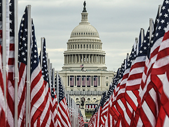 U.S. Capitol during Inauguration Day