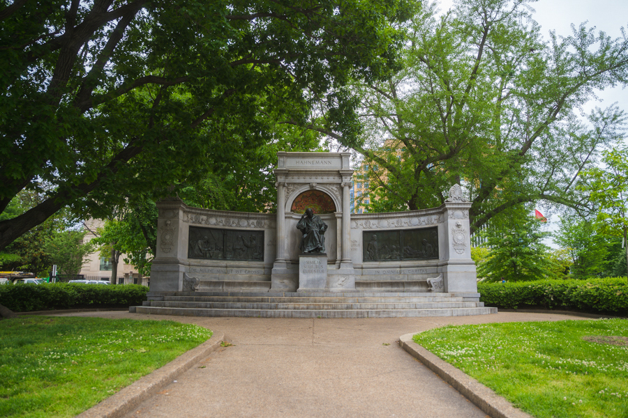 Statue at Logan Circle Park 