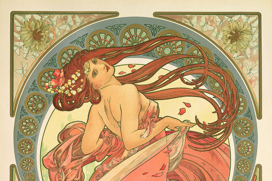 Piece of Timeless Mucha: The Magic of Line