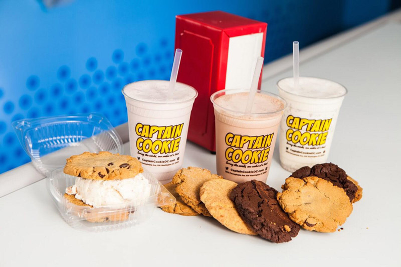 Cookies and ice cream from Captain Cookie and the Milkman - Local made in Washington, DC business