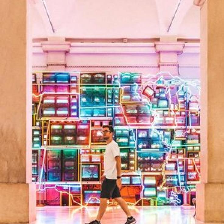 @discoverwithblake - Electronic Superhighway at the Smithsonian American Art Museum - Free museum in Washington, DC