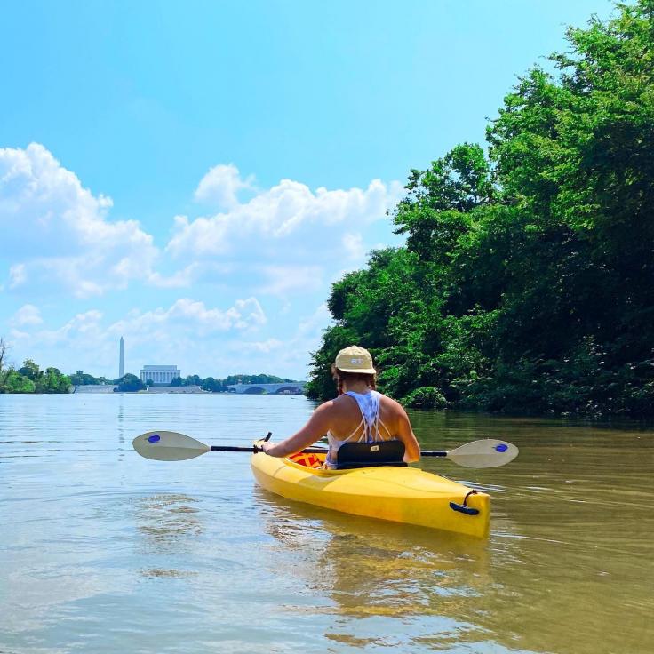 kayaking by national mall