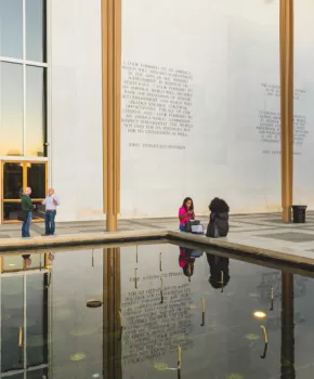 Exterior of the John F. Kennedy Center for the Performing Arts - Theater in Washington, DC