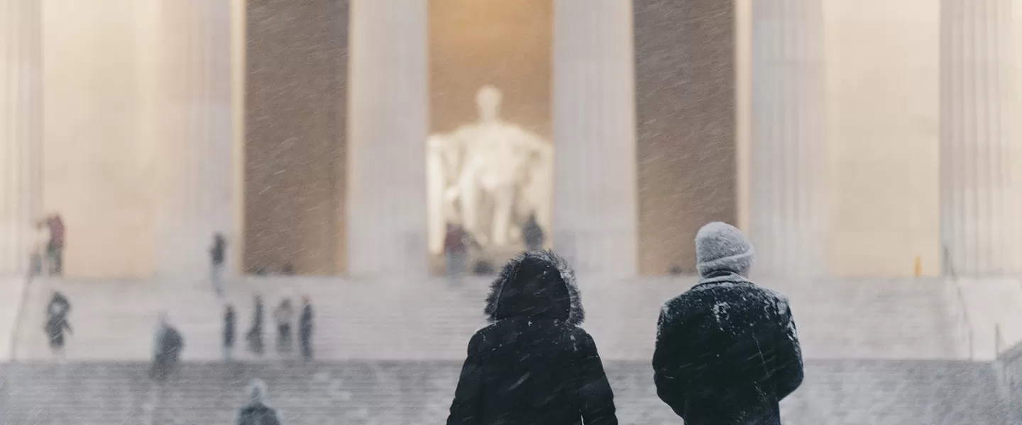 Lincoln Memorial in Winter