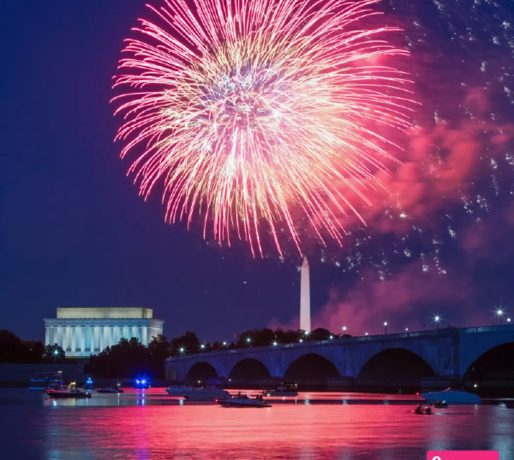 Fireworks over National Mall
